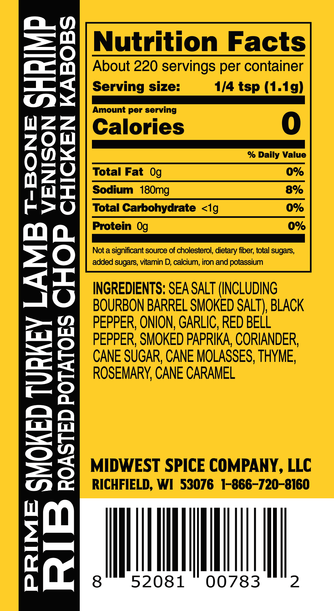 Bourbon Barrel Steak Seasoning 8.6oz image 1